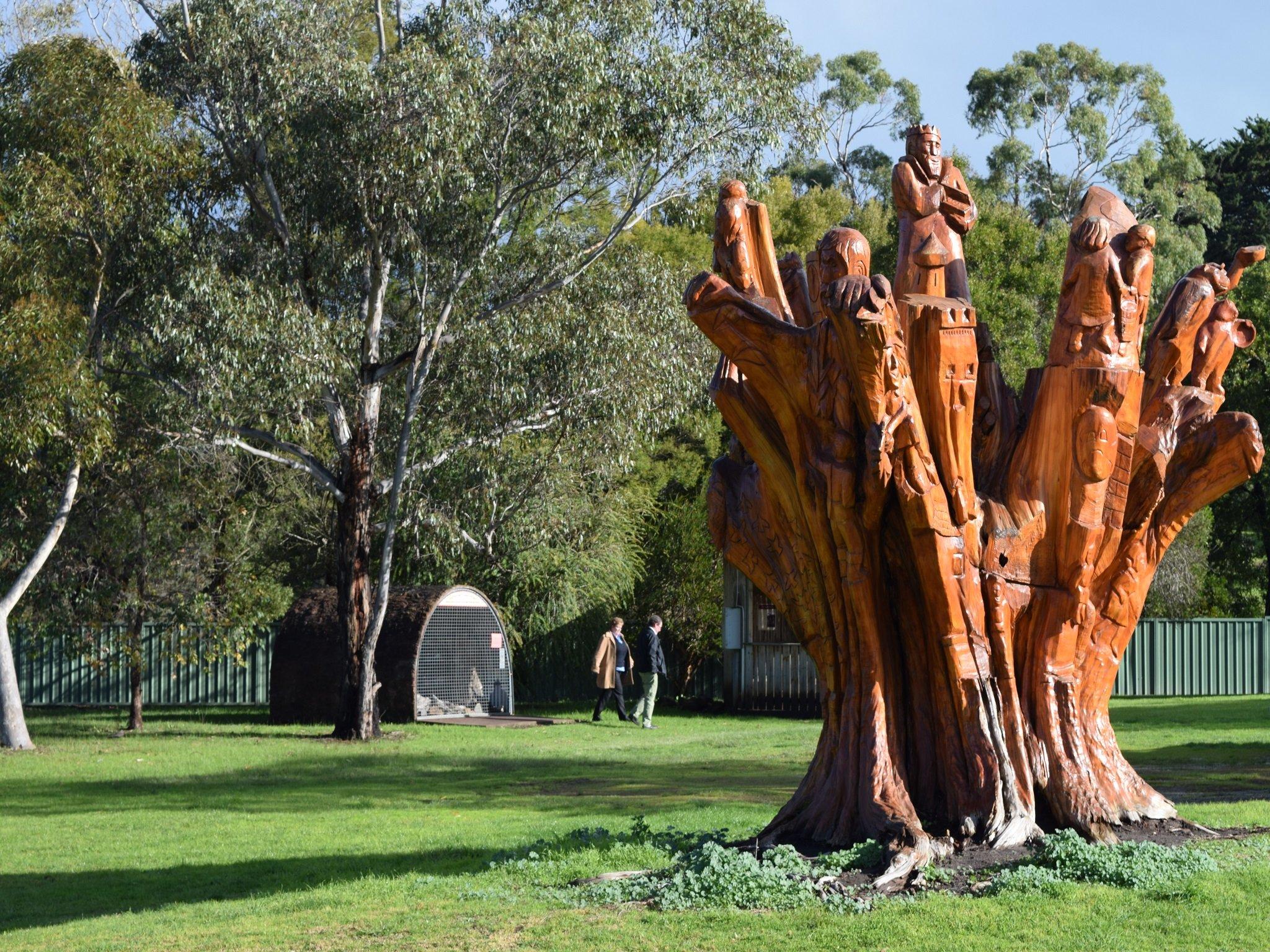 Dartmoor Memorial Atlantic Cedar Tree Carvings